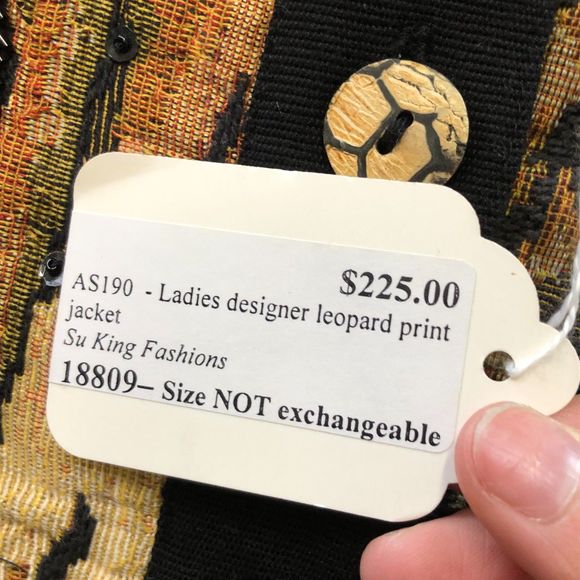 Vintage Anage Silk Animal Print Gorgeous Women's Jacket S - Picture 4 of 12